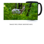 Lesa's White Dear 15 oz. Mug - Black - Mugs and Drinkware - JustLook.Productions