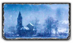 Saint Hubert's Chapel in Winter Dress Rectangle Slate - 4.68x8.58 in - Slates - JustLook.Productions