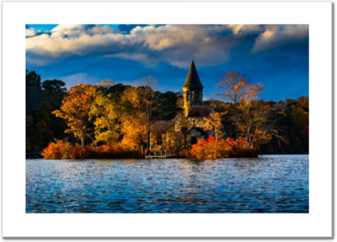 Saint Hubert's Chapel in Fall Dress 24 x 16" Artisan Archival Canvas, Not Mounted - Just Prints - JustLook.Productions